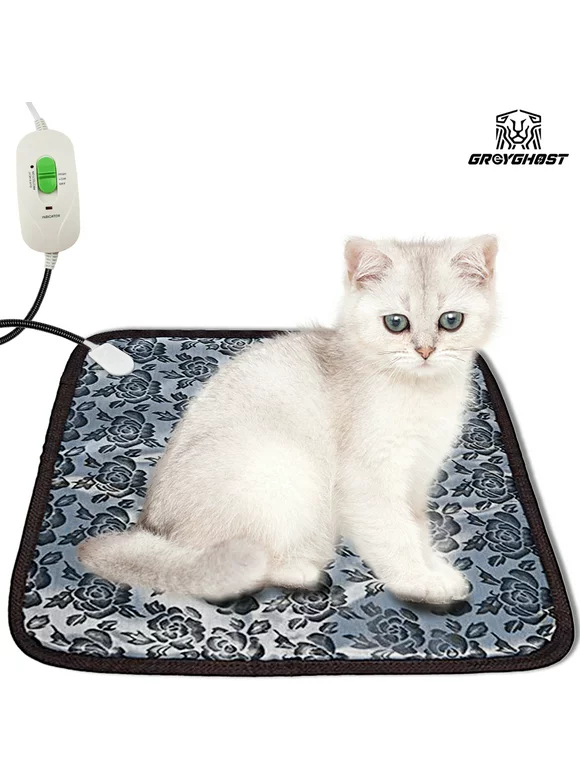 Electric Pet Heating Pad, Waterproof Warming Dog Heating Pad Mat for Cat Pet Heated Warming Pad, Dual Temperature Dual Control, Overheating Safety Protection