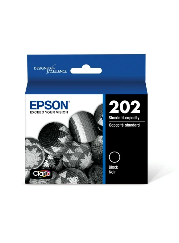 Epson T202 Claria Genuine Ink Standard Capacity Black Cartridge