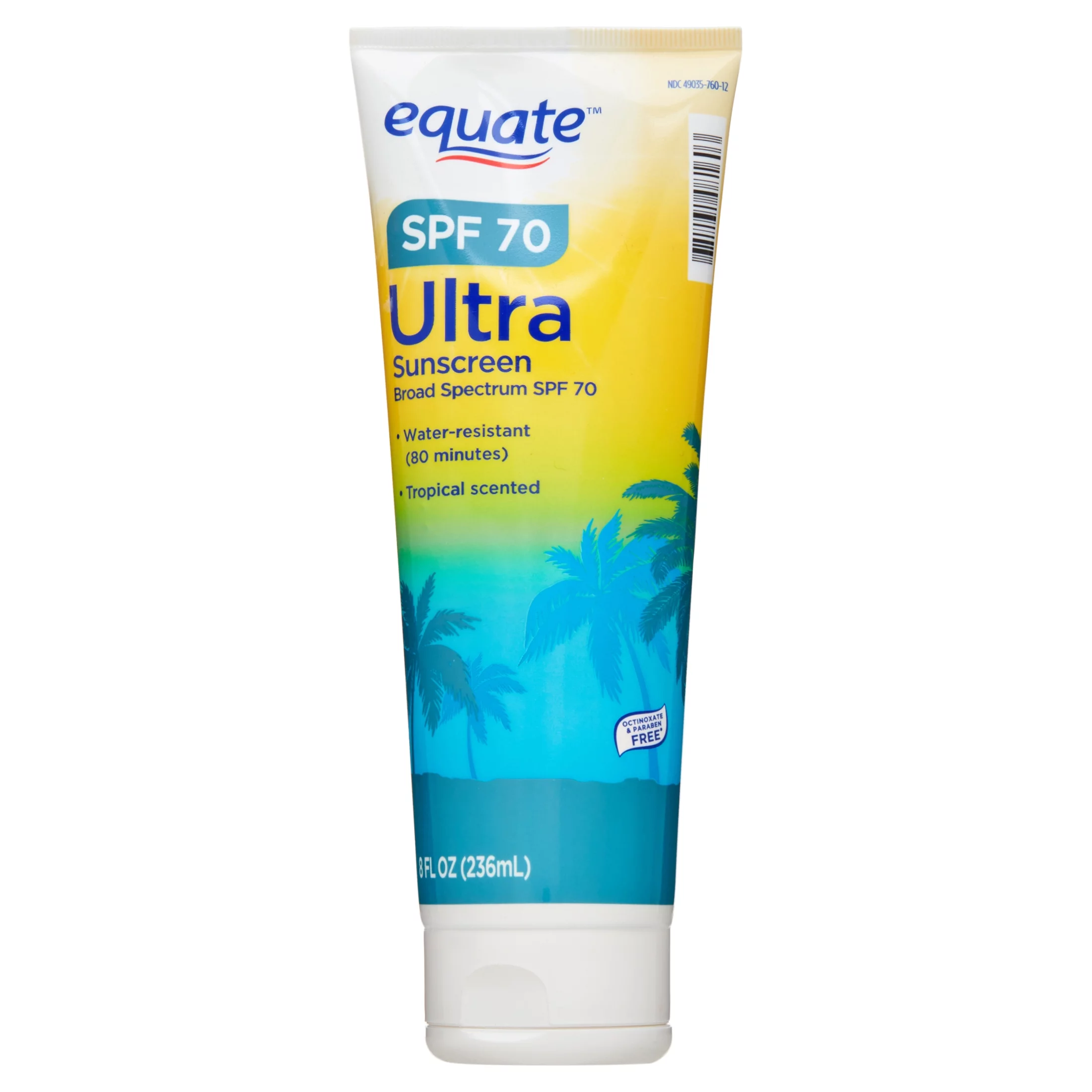 Equate Ultra Broad Spectrum Sunscreen Lotion, SPF 70, 8 fl oz