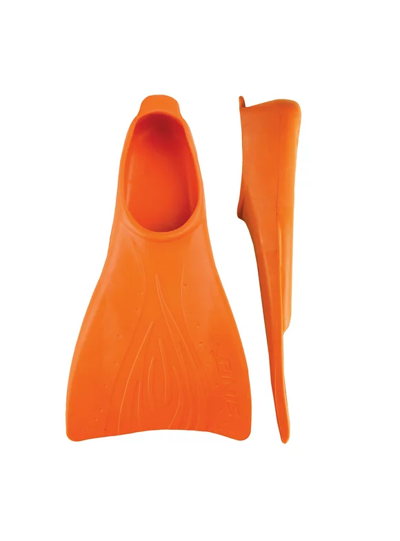 FINIS Booster Fins - High-Quality Swim Fins for Kids Ages 8?11 - Swimming Fins to Improve Body Position and Kicking Technique - High-Quality Pool Accessories and Swim Gear - Orange