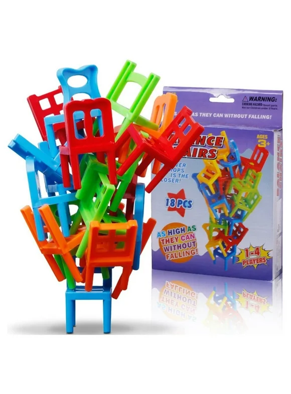 Family Board Game Children Educational Toy Balance Stacking Chairs Office Game