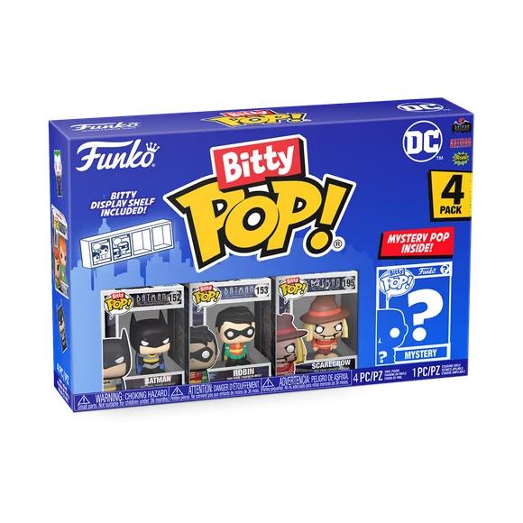 Funko Pop! Bitty POP: DC - Batman, Robin, Scarecrow and a Mystery Bitty Pop! 4-Pack