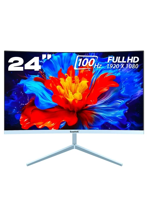 Gawfolk 24 Inch Business PC Monitor 1080P 100HZ Refresh Rate Gaming Computer Display