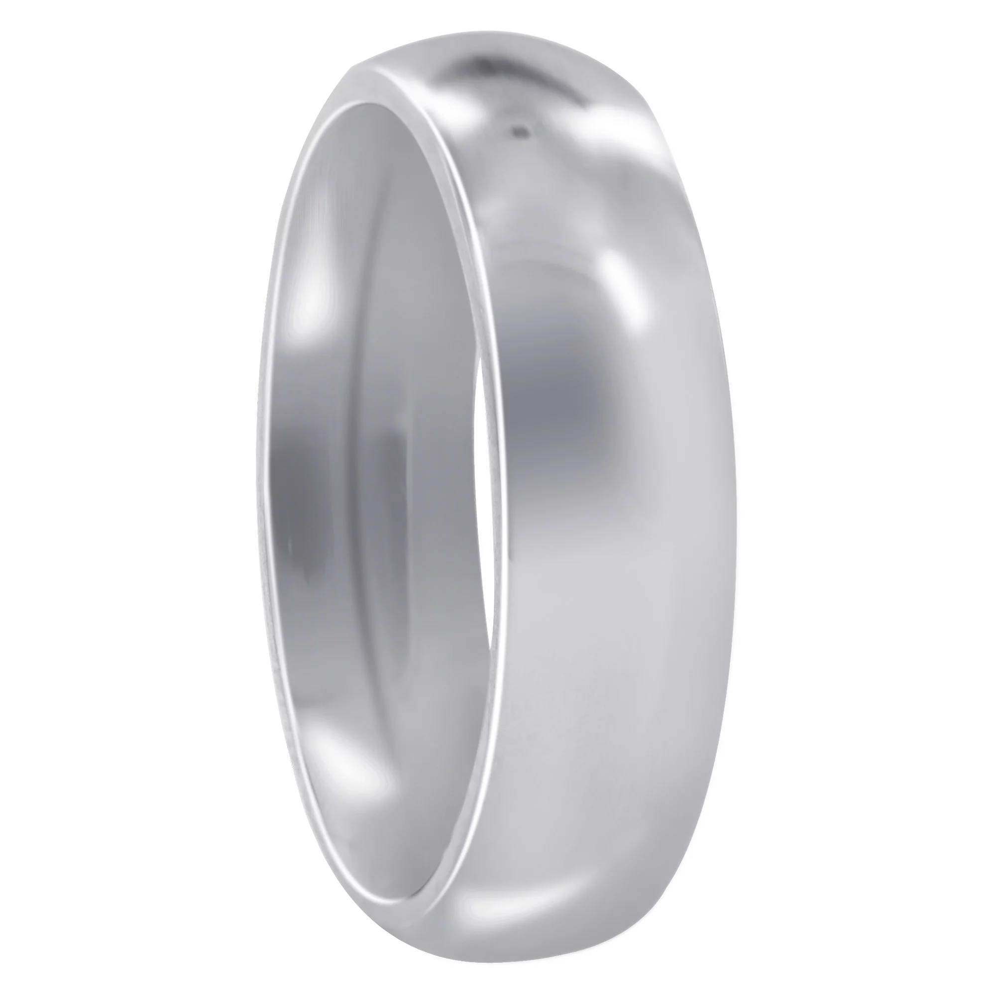 Gem Avenue  Stainless Steel Plain Comfort Fit 6mm Wedding Band Size 13