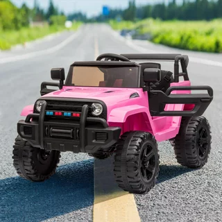 GoDecor Pink 12 V Electric Truck Powered Ride-On