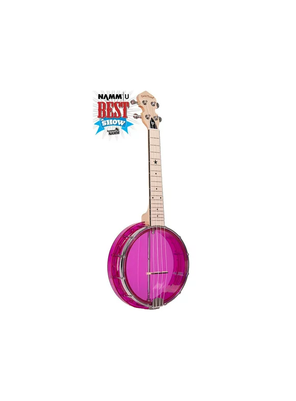 Gold Tone Little Gem Ukes, 4-String Ukulele, Right, Purple LG-A
