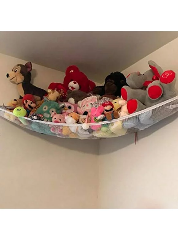 Hammock Toy Net Organizer Corner Stuffed Animals Kids Hanging/Bath Toys Storage