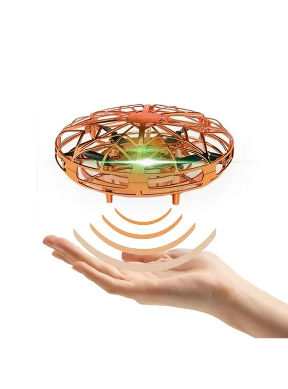 Hand Operated Drones for Kids Mini Drone UFO Toy, 360° Indoor Drone, Flying Ball Toys for Kids Boys Adults, Mini Hand Drone with Shinning LED Lights,6 Style
