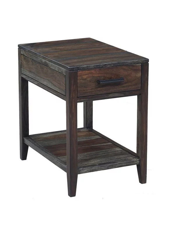 Hawthorne Collections Fall River Solid Sheesham Wood End Table - Natural