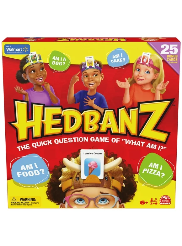 Hedbanz 2nd Edition Picture Guessing Board Game with 25 Bonus Cards DX Fair Mall Exclusive