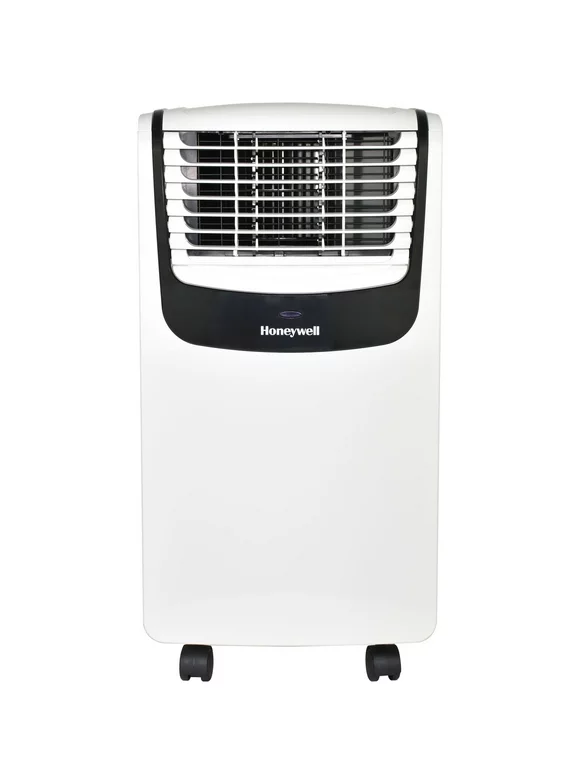 Honeywell MO08CESWK6 Compact 3-in-1 Portable Air Conditioner with Remote Control for Rooms up to 400 Sq. Ft. in White/Black