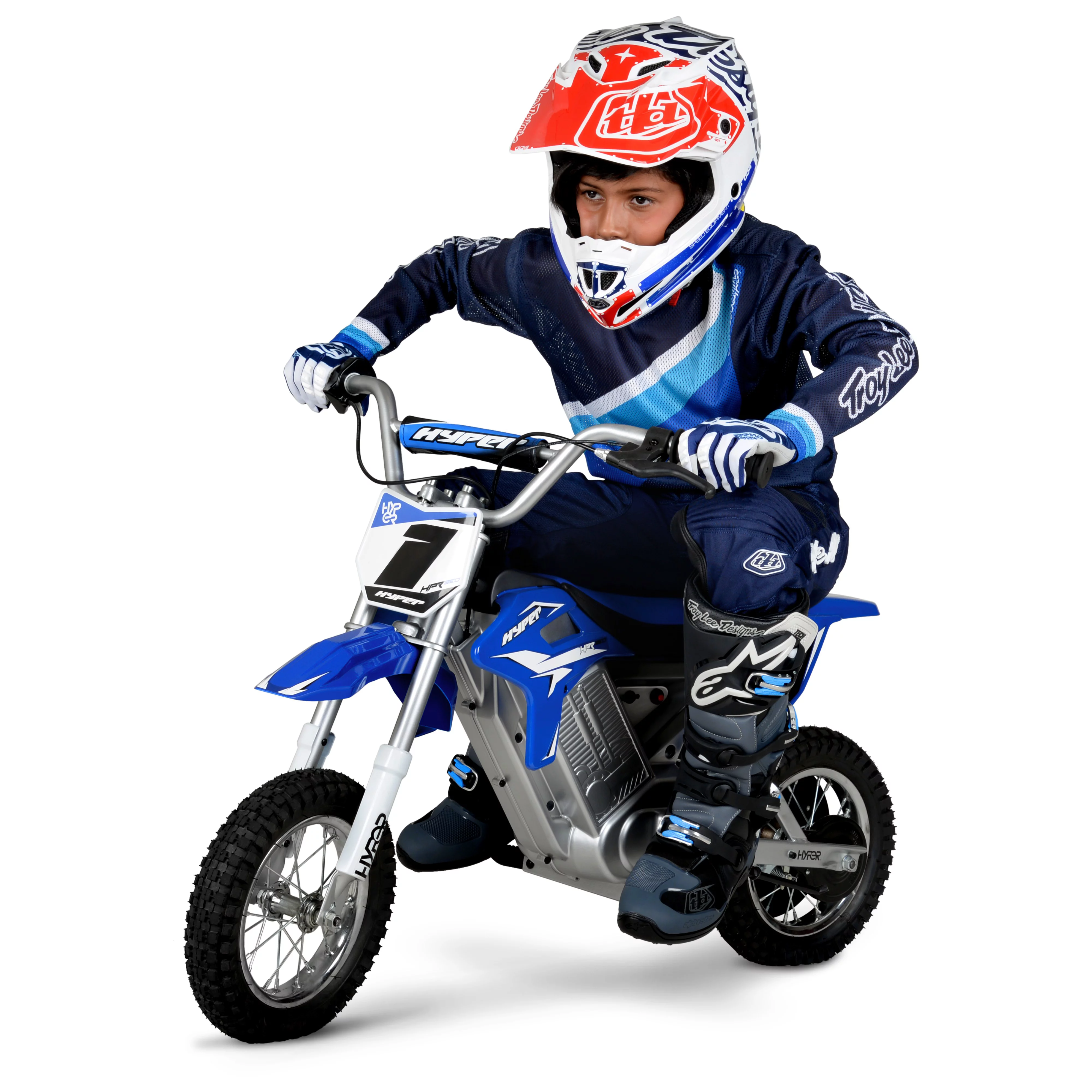 Hyper Toys HPR 350 Dirt Bike 24 Volt Electric Motorcycle in Blue