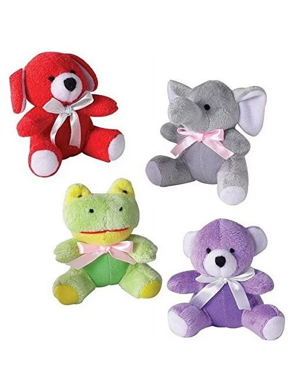 ITTY BITTIES Small Breed Dog Toy Brightly Colored Squeaker Toys Choose Character (Full Set - All 4 Toys)