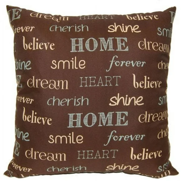Inspire Dec Pillow Brown 18x18