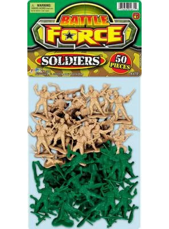 JA-RU - Team Xtreme Soldiers Plastic Army Men Set - 50 Pieces