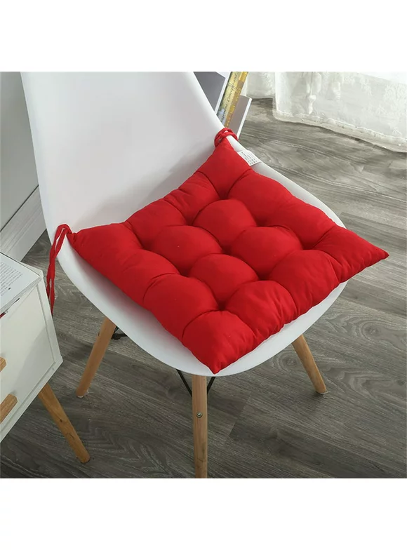 JinYiQing Seat Cushion,Square Floor Seating Pillow Cushion,Solid Thick Tufted for Living Room,Floor Pillow,Solid Thick Tufted for Living Room, Balcony, Outdoor, 74.4x14.56 Inch (Red)