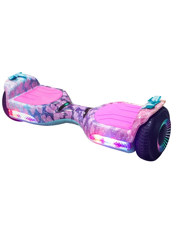 JoJo Siwa Hoverboard, Self-Balancing Scooter with Bow and Light-up Wheels, for Kids Ages 8+, Pink
