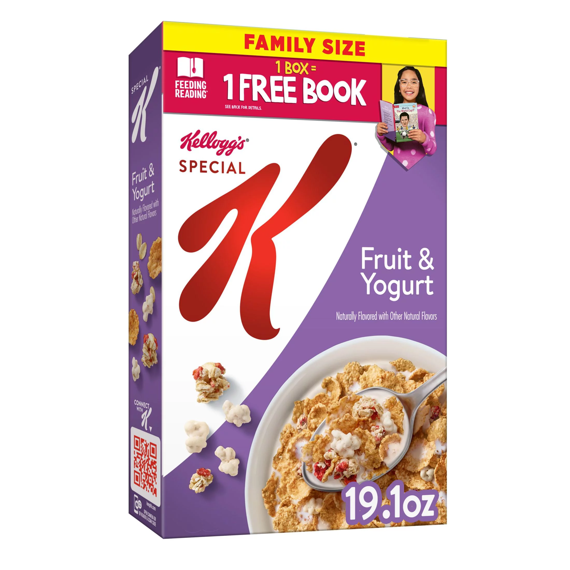 Kellogg's Special K Fruit and Yogurt Breakfast Cereal, Family Size, 19.1 oz Box