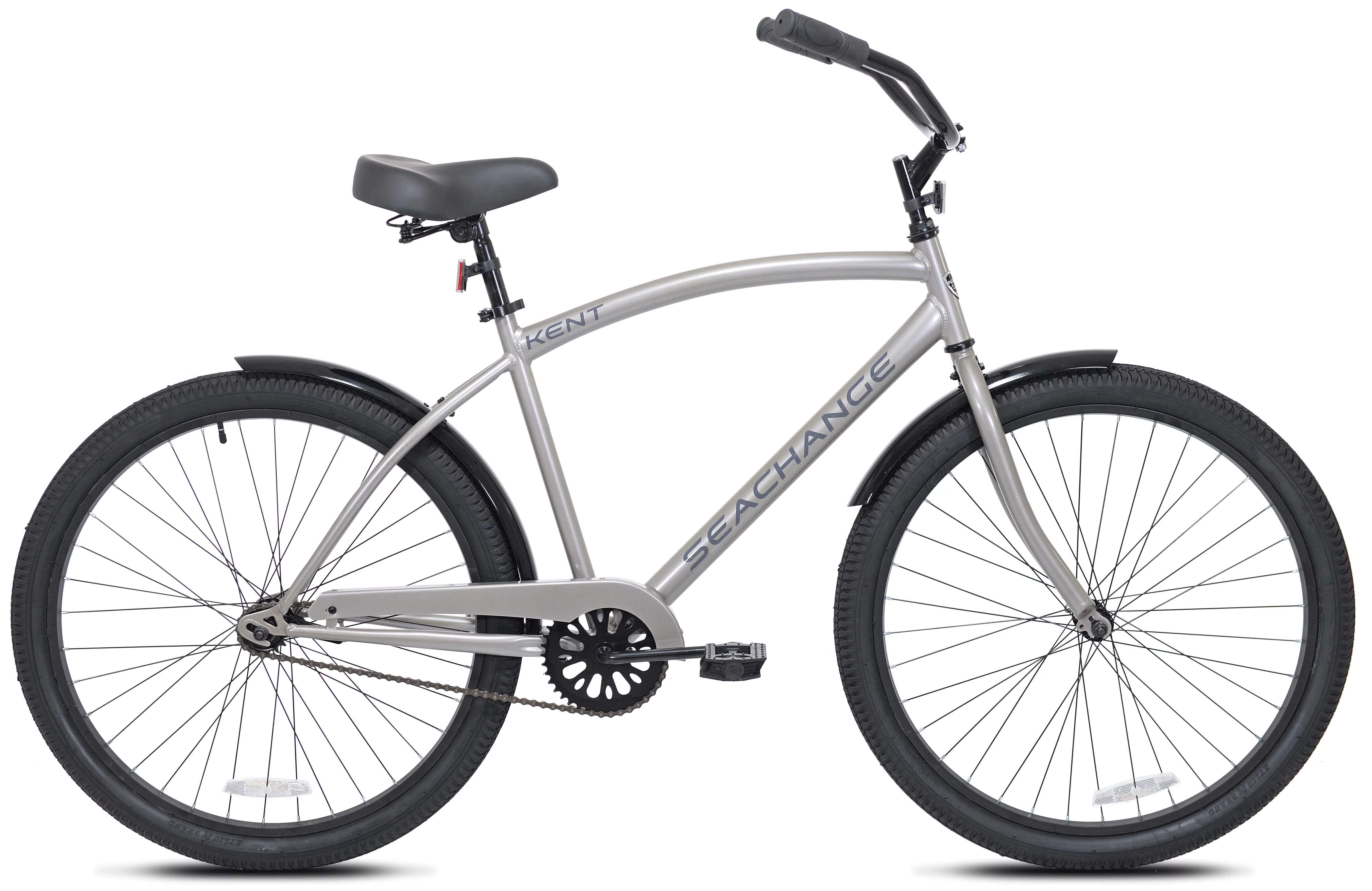 Kent Bicycles Sea Change Men's 26 in. Beach Cruiser Bicycle, Silver