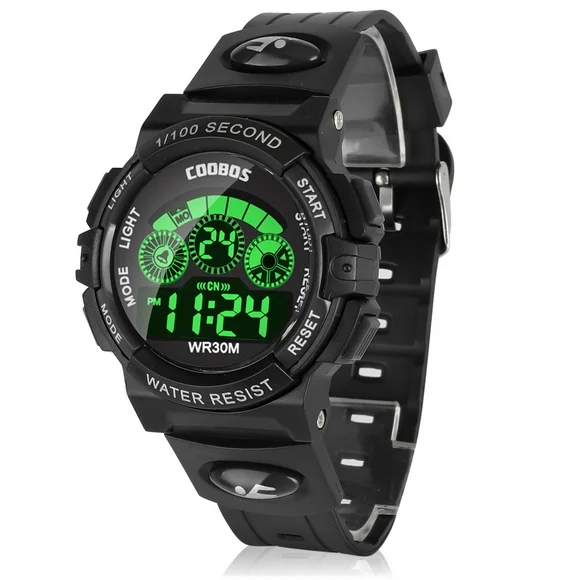 Kids' Digital Sport Watch, EEEkit Waterproof Outdoor Watches with Colorful LED Backlit Display Fit for Ages 5-12 Boys Girls