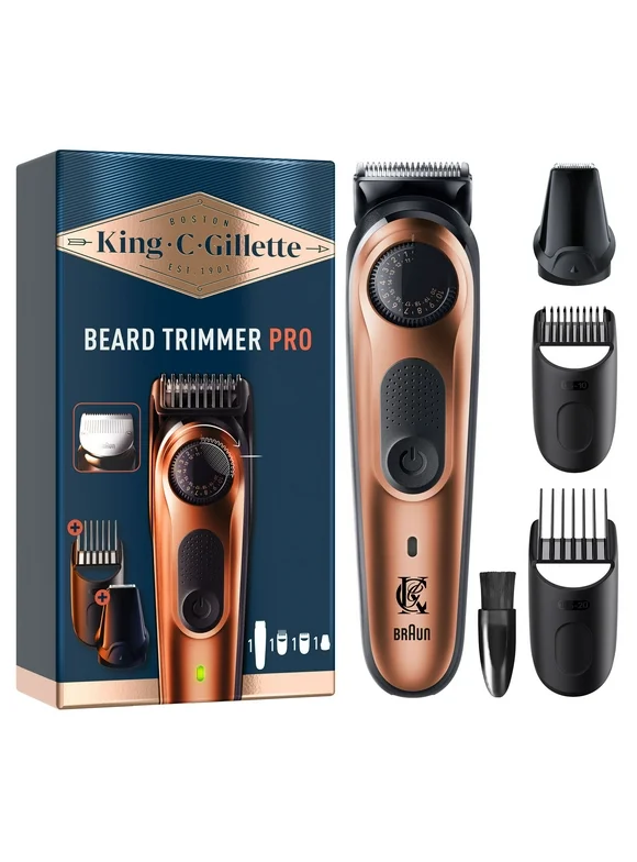 King C. Gillette Beard Trimmer PRO with Precision Wheel