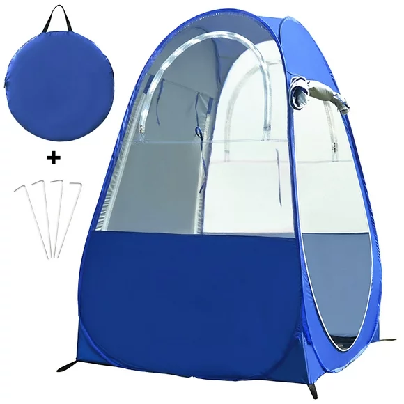 Lixada Portable Outdoor Tent protection Tent Up Single Tent Automatic Instant Tent Rain Shading Tent Windows and Doors on Both Sides for Outdoor Camping Hiking Beach with Carry Bag