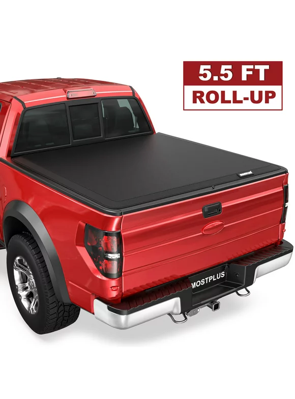 MOSTPLUS 5.5FT Soft Roll up Truck Bed Tonneau Cover for 2009-2024 Ford F150 F-150