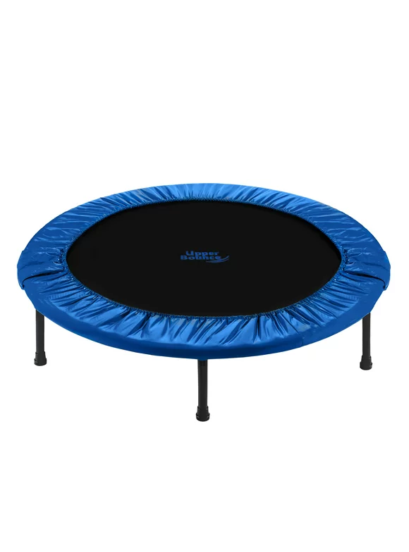 Machrus Upper Bounce 36" Mini Trampoline for Adults- Rebounder Exercise Fitness Kids Trampoline- Small Rebounder Trampoline with Durable Jumping Mat, Portable & Foldable Workout Trampoline