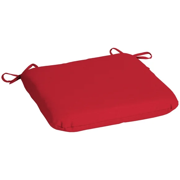Mainstays 15.5"D x 17"W Red Rectangle Outdoor Seat Pad (1 Pack)