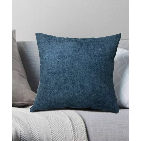 Margaret Chenille Throw Pillow Blue 17x17