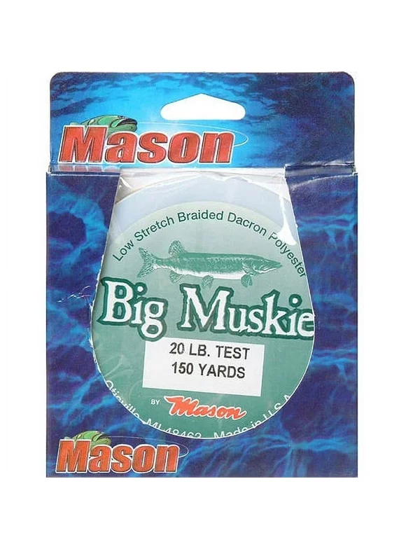 Mason 15MLB-30 Big Muskie Line 30#Blk 150 Yd
