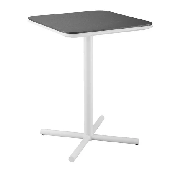 Modway Raleigh Outdoor Patio Aluminum Bar Table in White