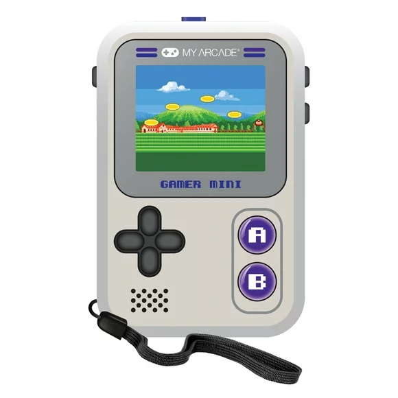 My Arcade DGUN-3924 Gamer Mini Classic 160-in-1 Handheld Video Game System (Gray and Purple)