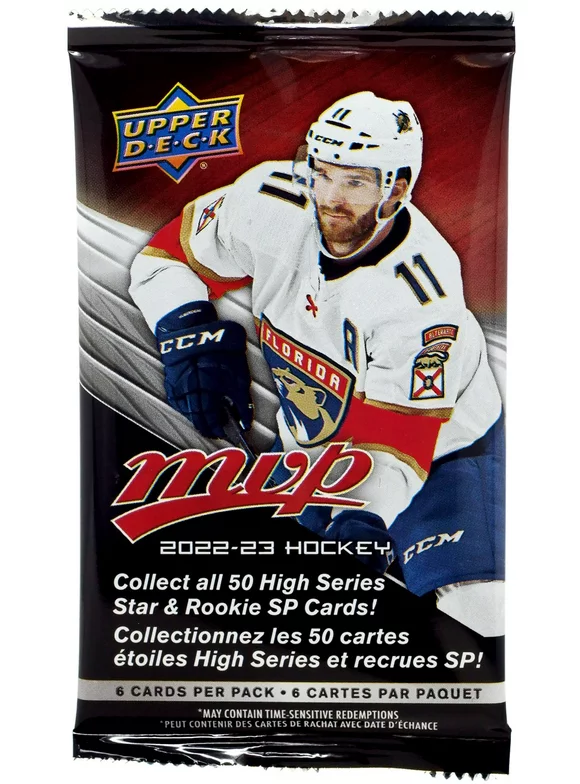 NHL Upper Deck 2022-23 MVP Hockey Trading Card RETAIL Pack (6 Cards)