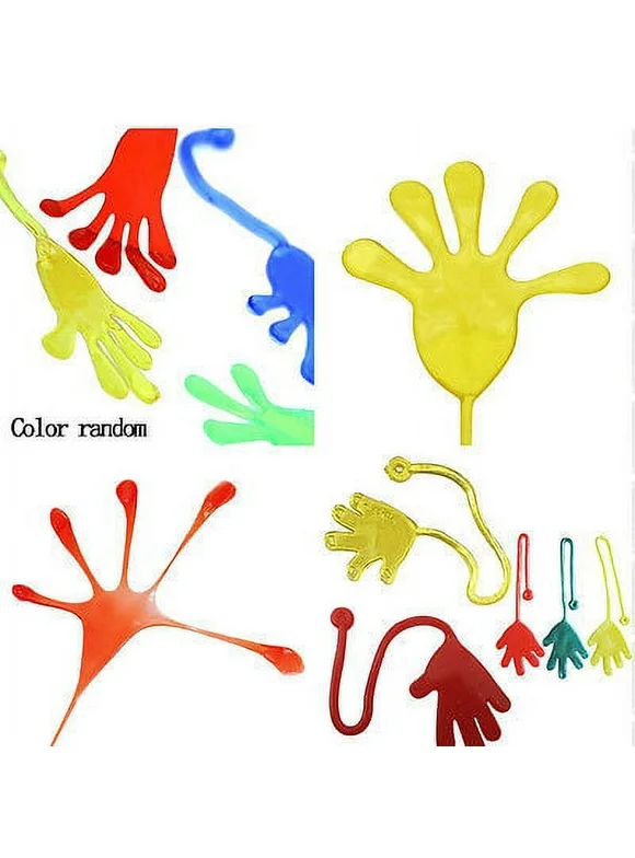New Novelty Elastic Sticky Squishy Slap Hands Palm Toy Present Children Favors Gift