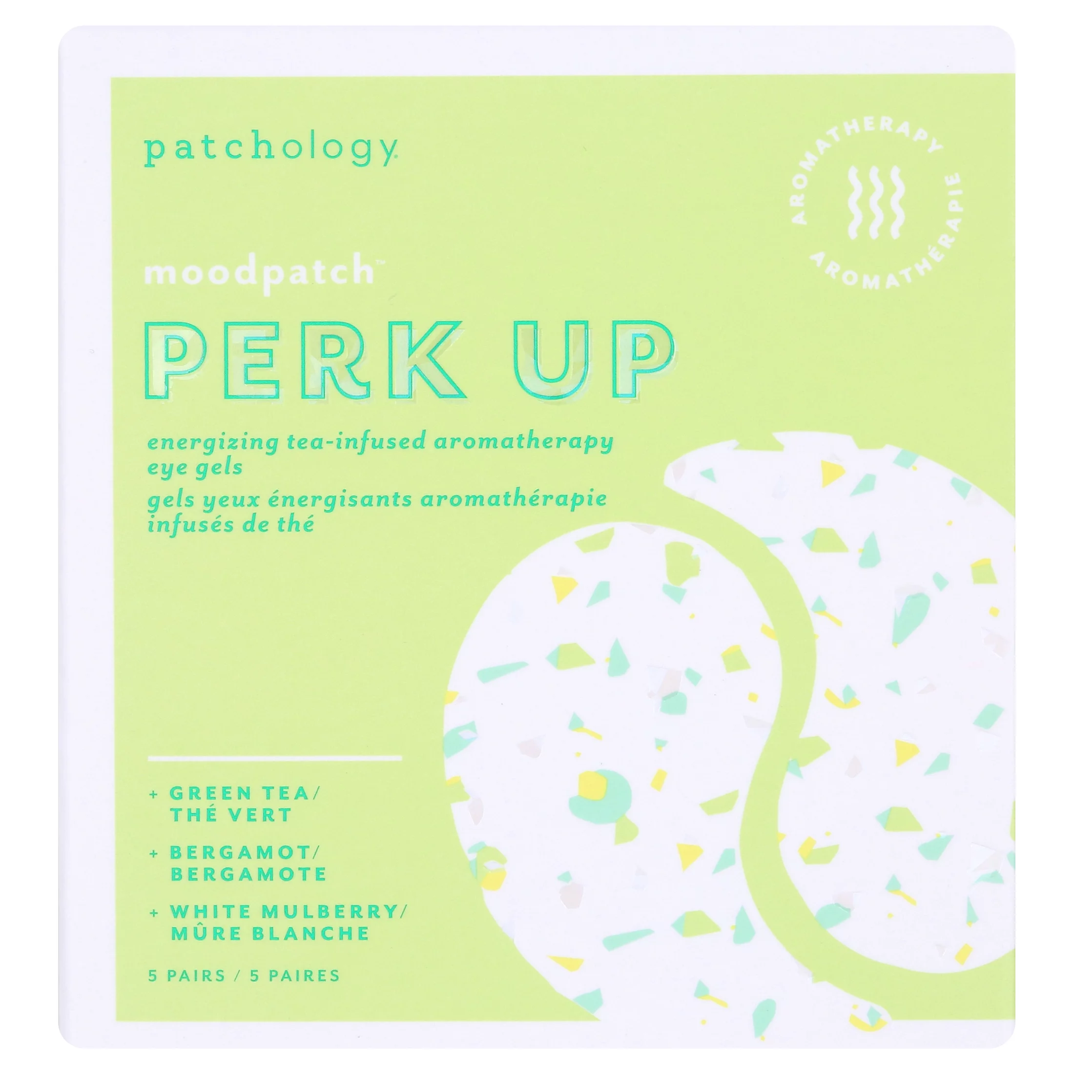 Patchology Moodpatch Perk Up Eye Gels Puffiness and Wrinkles Reducer, 5 Count