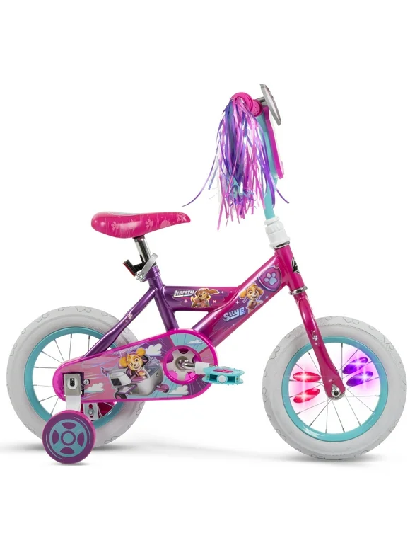 Paw Patrol 12-inch Girls’ Training Wheel Bike, Ages 3+ Years, Pink, from Huffy