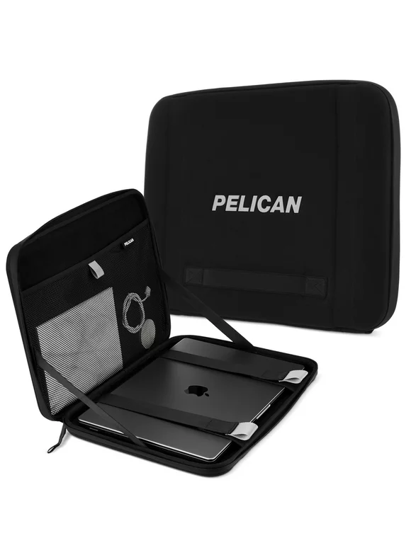 Pelican Adventurer - Laptop Case / Sleeve 16.2” [Elastic Handle] [Zip Lock] Water Resistant Padded Laptop Cover - Black