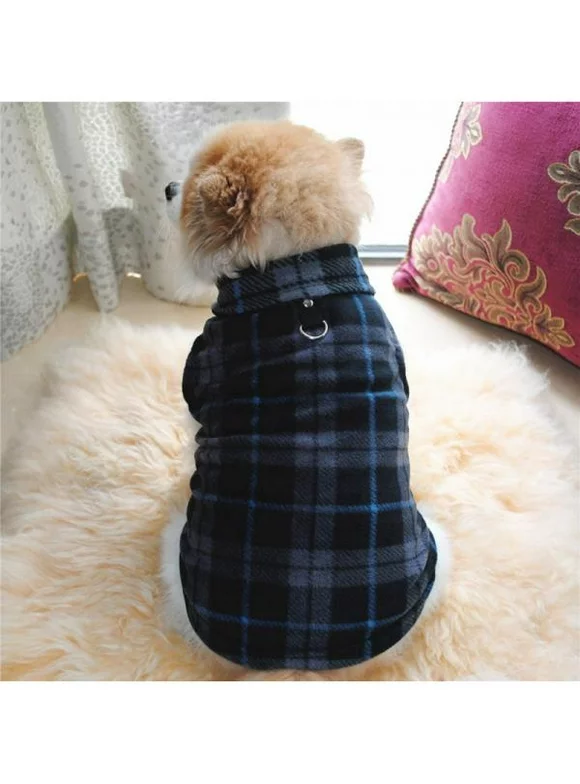 Pet Fleece Harness Vest Jacket Jumper Sweater Coat for Small Medium Large Dog