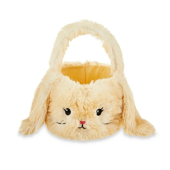 Plush Easter Basket Tan Bunny, by Way To Celebrate