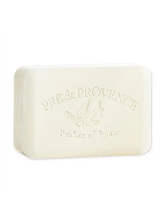 Pre de Provence Artisanal French Moisturizing Soap Bar, Shea Butter Enriched, Quad Milled for Long Lasting Rich Smooth Lather, 8.8 Ounce, Milk
