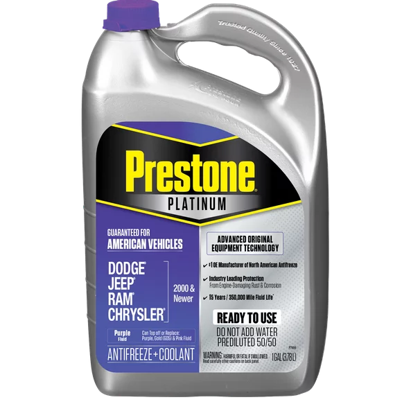 Prestone Platinum American Purple Antifreeze & Coolant Prediluted 50/50 1 gallon