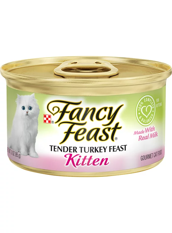 Purina Fancy Feast Wet Cat Food for Kittens, 3 oz Can single pack