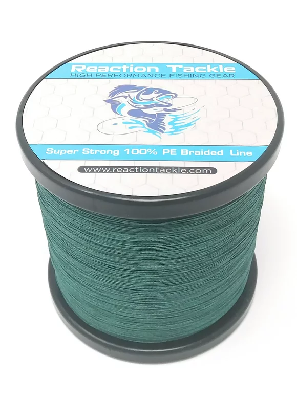Reaction Tackle Braided Fishing Line- Moss Green
