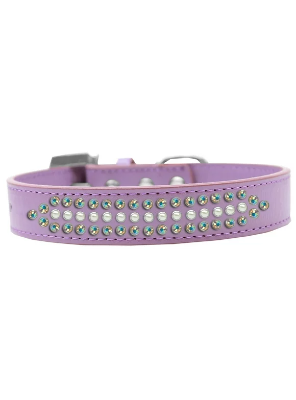 Ritz Pearl And Ab Crystal Dog Collar Size Size 20