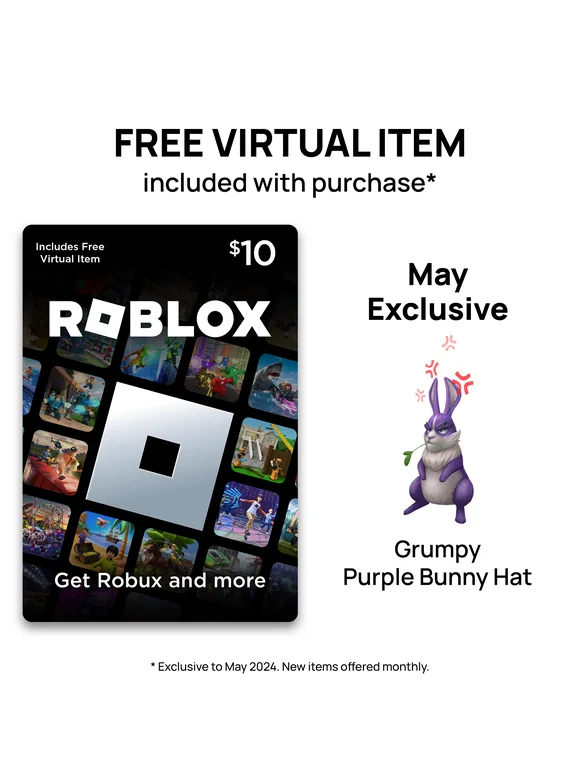 Roblox $10 eGift Card [Digital] + Exclusive Virtual Item