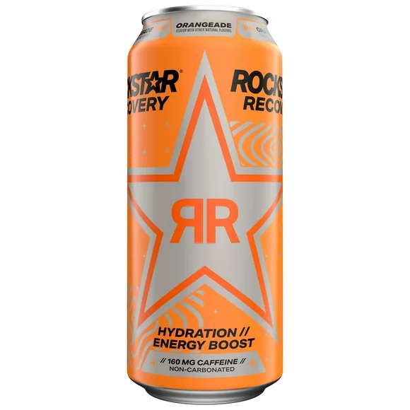 Rockstar Recovery Orange with Electrolytes Energy Drink, 16 fl oz Can