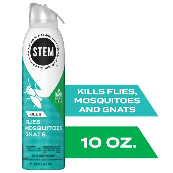 STEM Kills Indoor and Outdoor Flies Mosquitoes and Gnats Killer Spray, 10 oz