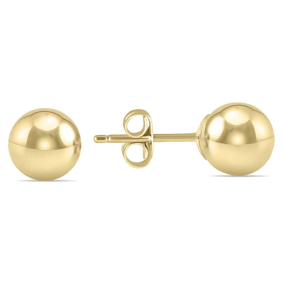 SZUL Women's 6MM 14K Yellow Gold Filled Round Ball Earrings