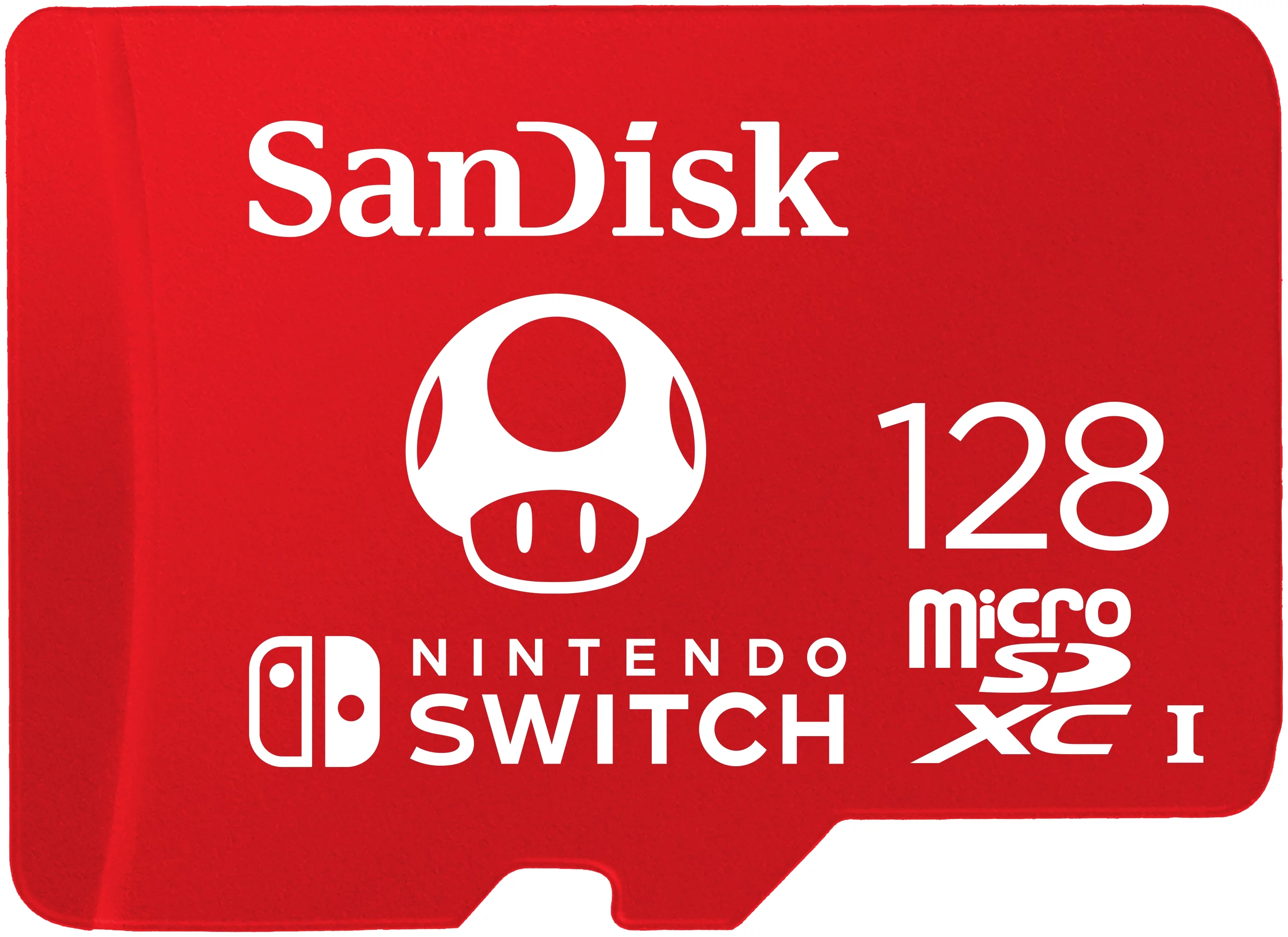SanDisk 128GB microSDXC UHS-I Memory Card Licensed for Nintendo Switch, Red - 100MB/s, Micro SD Card - SDSQXBO-128G-AWCZA